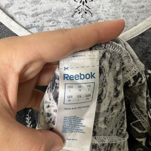 Reebok Activewear Long Sleeve Top size L oversized - Picture 7 of 8